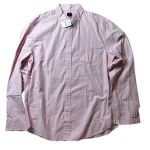 J CREW Men's Casual cotton Pink Button-Up Shirt NEW Size XL